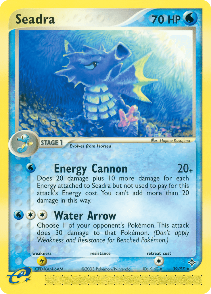 Carta Pokémon Seadra 39