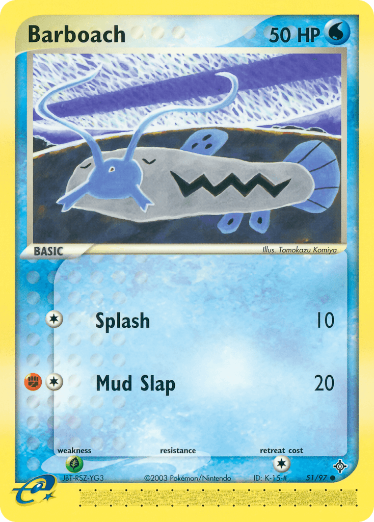 Carta Pokémon Barboach 51