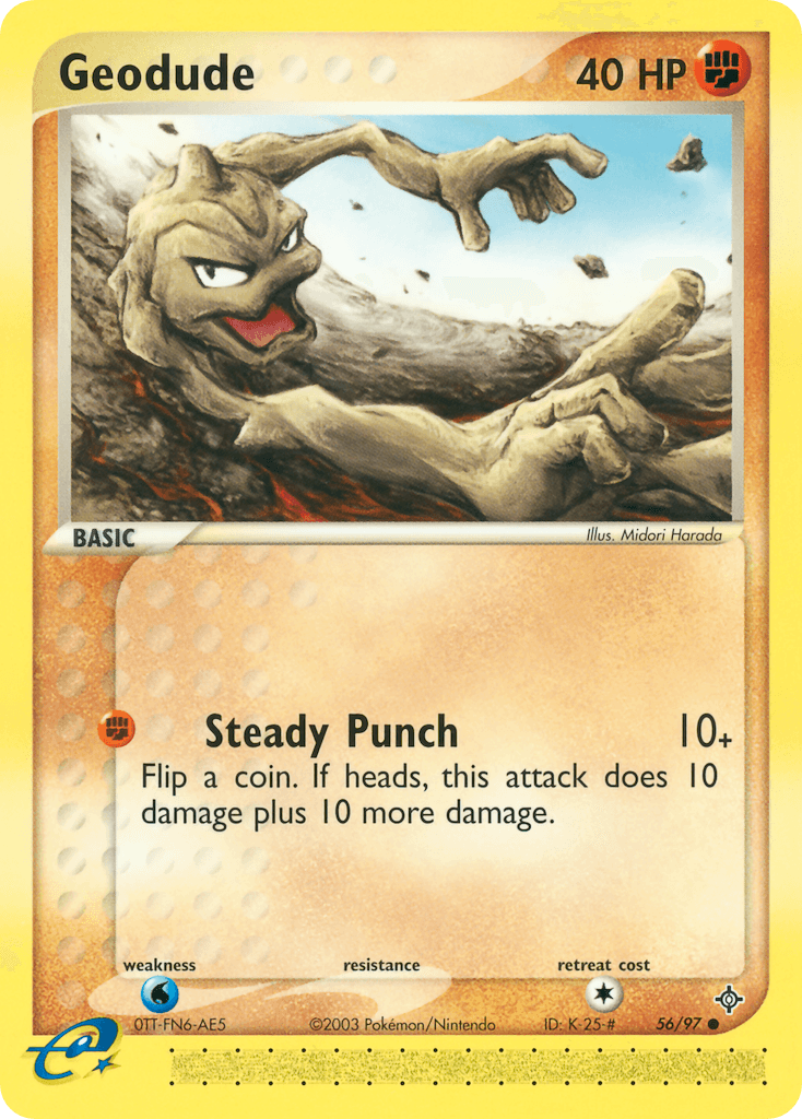 Carta Pokémon Geodude 56