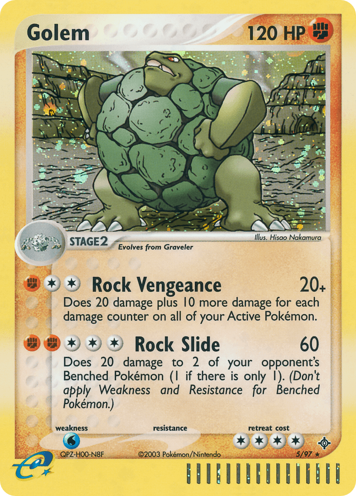 Carta Pokémon Golem 5