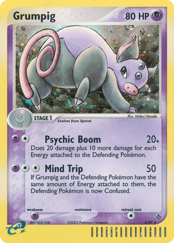 Carta Pokémon Grumpig 6