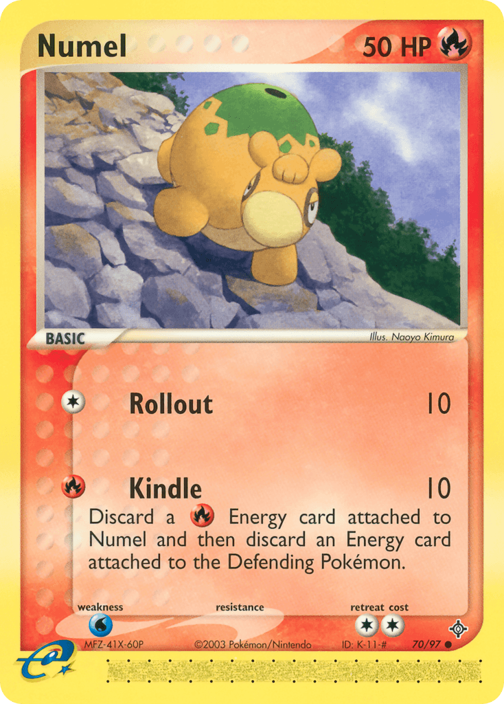 Carta Pokémon Numel 70