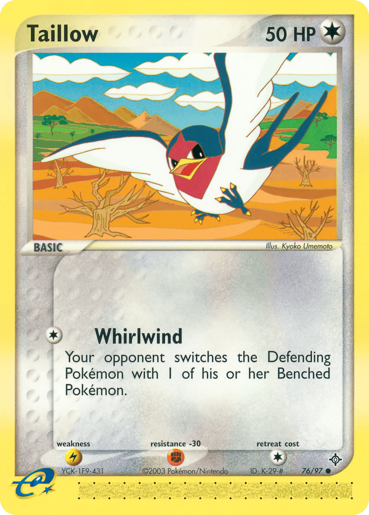 Carta Pokémon Taillow 76