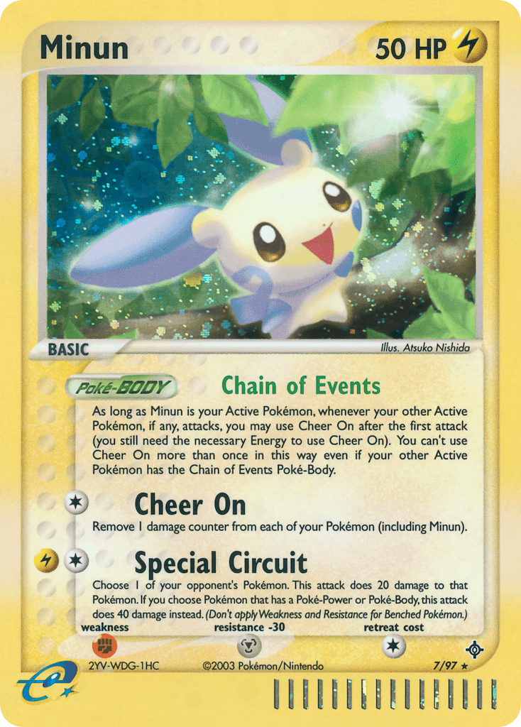 Carta Pokémon Minun 7