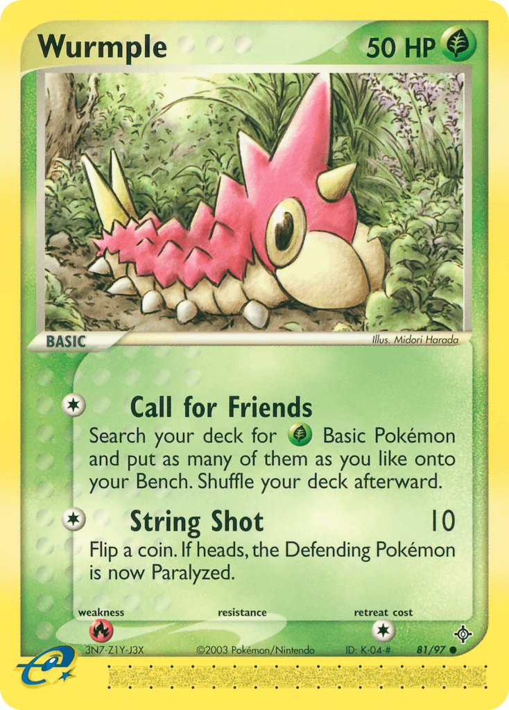 Carta Pokémon Wurmple 81