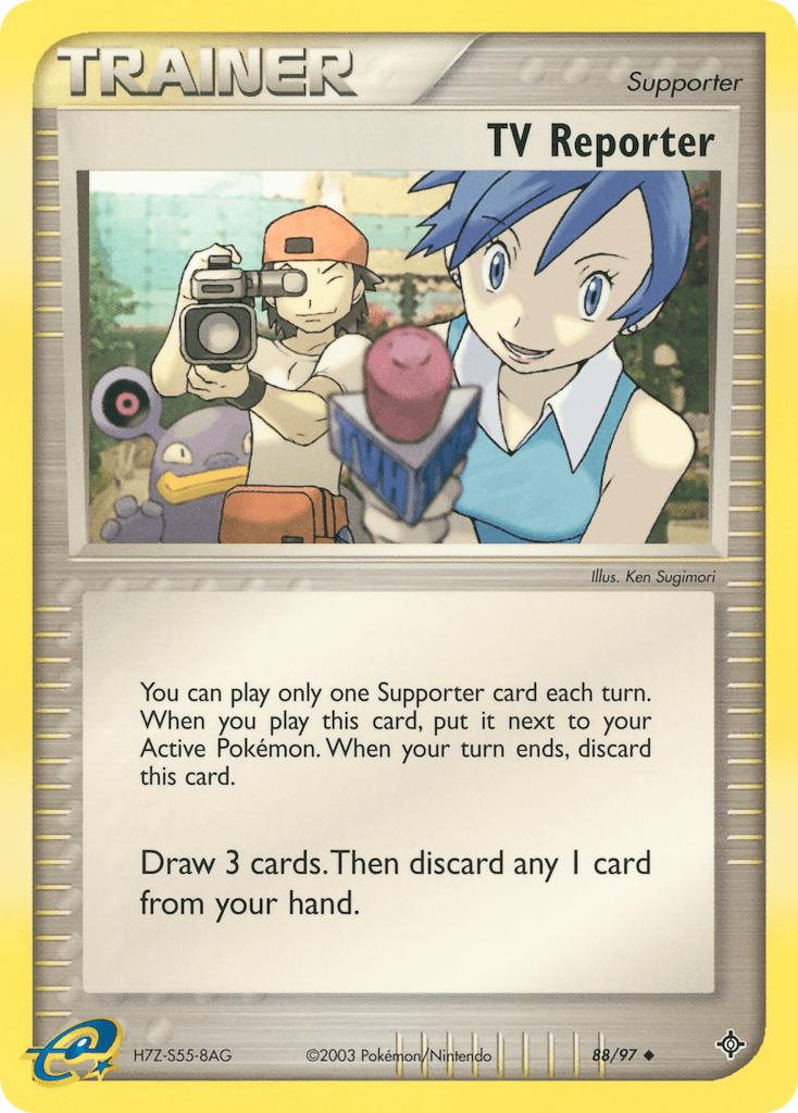 Carta Pokémon TV Reporter 88 de Dragon