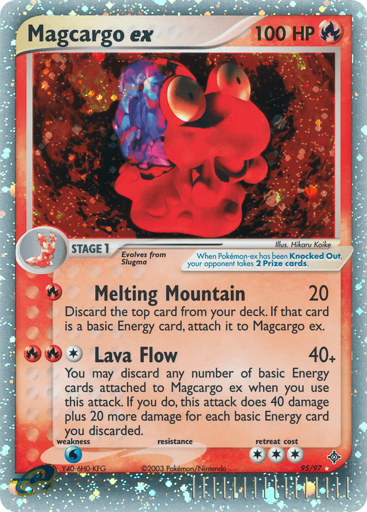 Carta Pokémon Magcargo ex 95