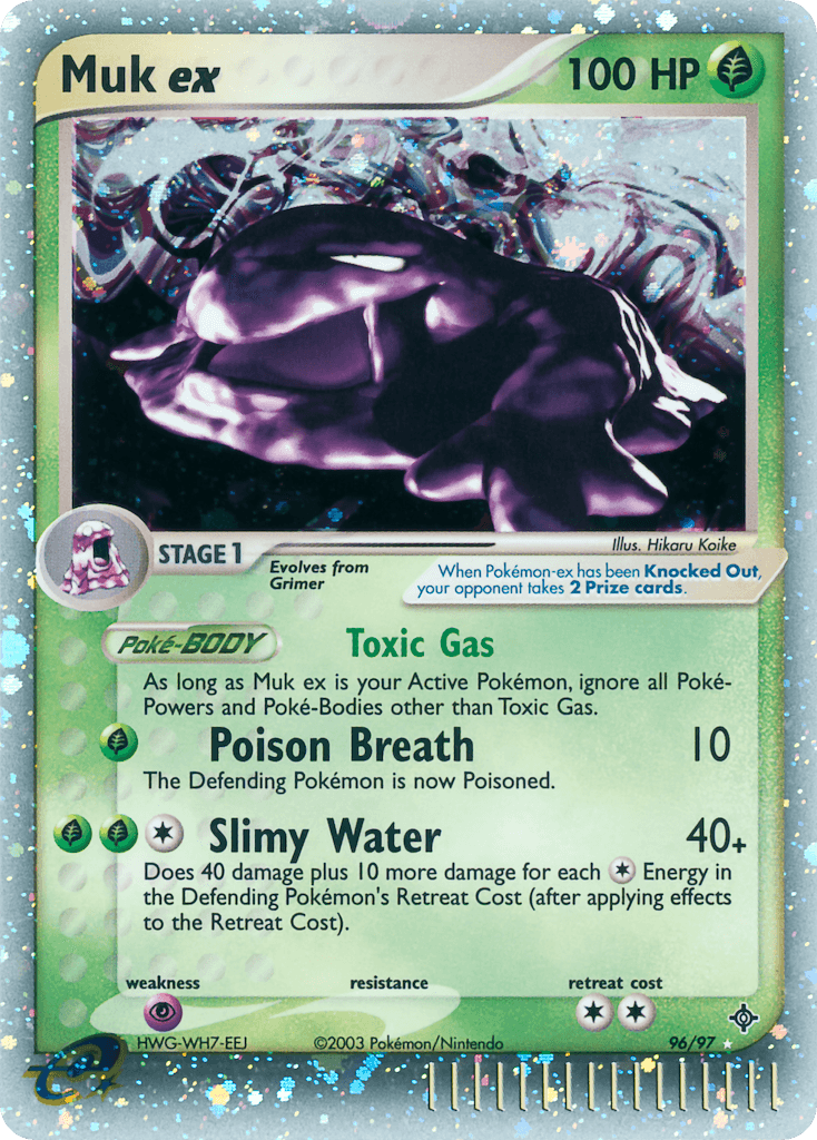 Carta Pokémon Muk ex 96 de Dragon