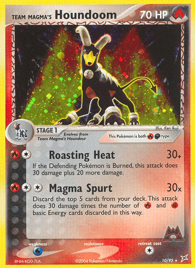 Carta Pokémon Team Magma's Houndoom 10