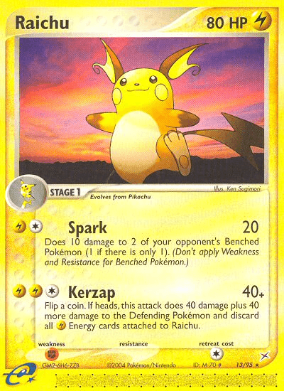 Carta Pokémon Raichu 13