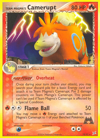 Carta Pokémon Team Magma's Camerupt