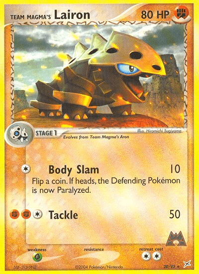 Carta Pokémon Team Magma's Lairon 20
