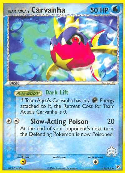 Carta Pokémon Team Aqua's Carvanha