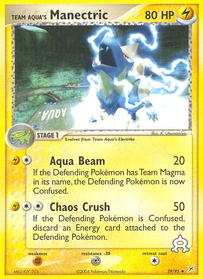 Carta Pokémon Team Aqua's Manectric