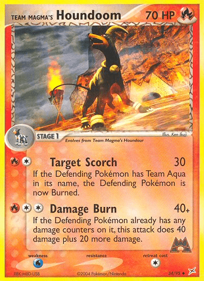 Carta Pokémon Team Magma's Houndoom 34