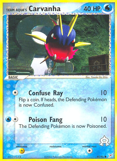 Carta Pokémon Team Aqua's Carvanha