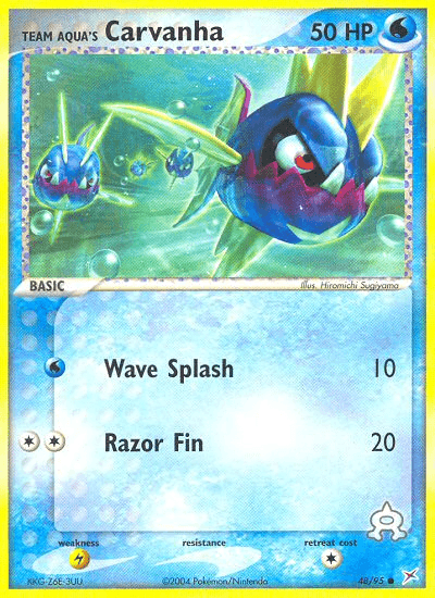 Carta Pokémon Team Aqua's Carvanha