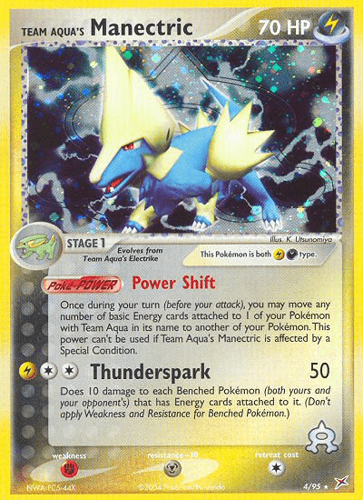 Carta Pokémon Team Aqua's Manectric 4