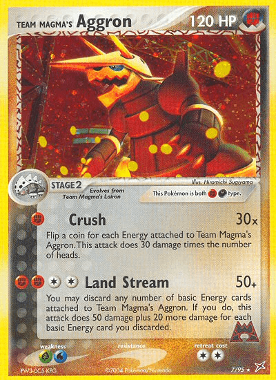 Carta Pokémon Team Magma's Aggron 7