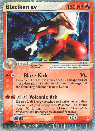 Carta Pokémon Blaziken ex 89