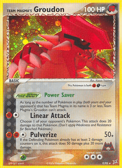 Carta Pokémon Team Magma's Groudon 9