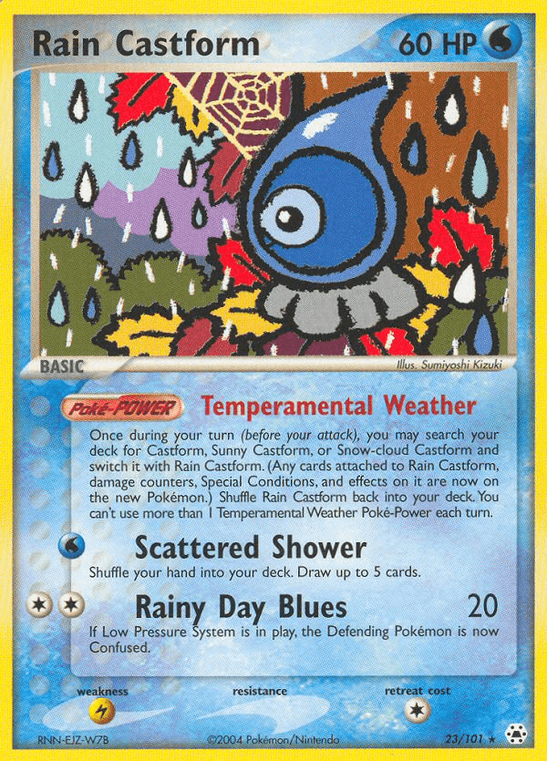 Carta Pokémon Rain Castform 23