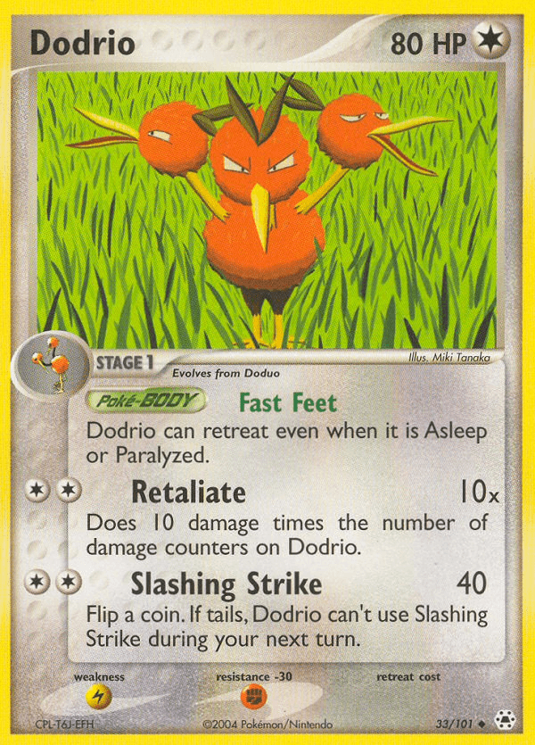 Carta Pokémon Dodrio 33