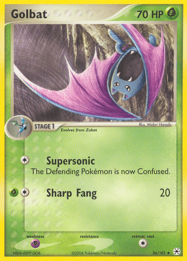 Carta Pokémon Golbat 36
