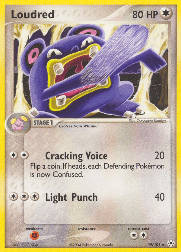 Carta Pokémon Loudred 39
