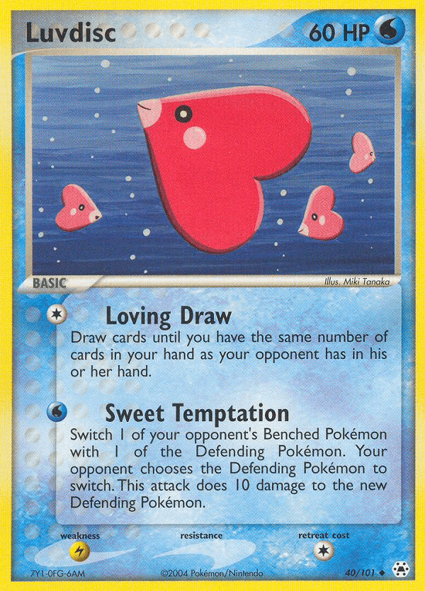 Carta Pokémon Luvdisc 40