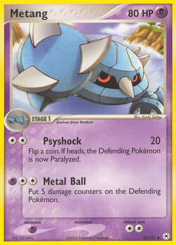 Carta Pokémon Metang 43
