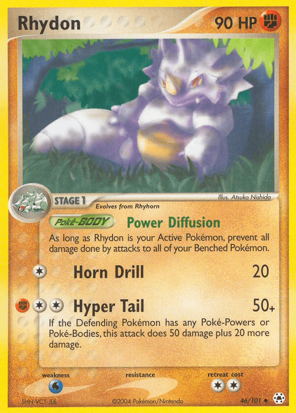 Carta Pokémon Rhydon 46