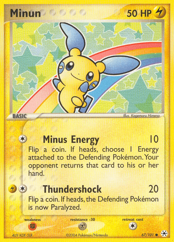 Carta Pokémon Minun 67