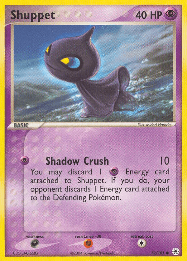 Carta Pokémon Shuppet 72