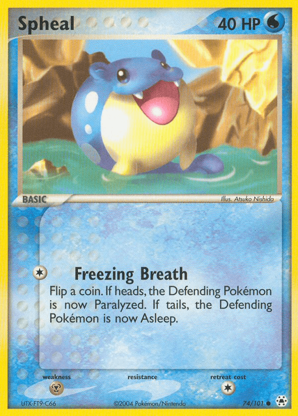 Carta Pokémon Spheal 74