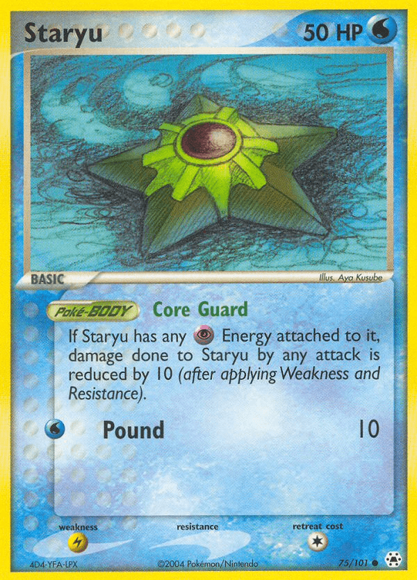 Carta Pokémon Staryu 75