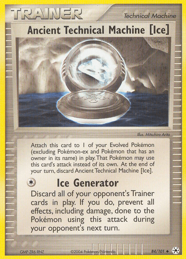 Carta Pokémon Ancient Technical Machine [Ice] 84 de Hidden Legends