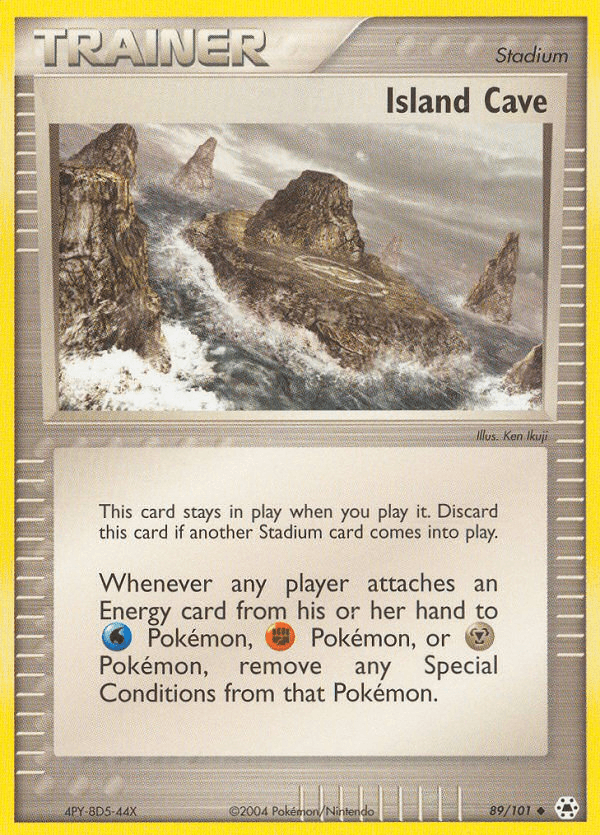 Carta Pokémon Island Cave 89 de Hidden Legends