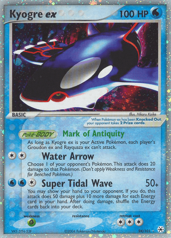 Carta Pokémon Kyogre ex 94