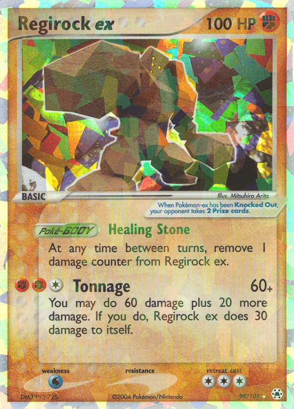 Carta Pokémon Regirock ex 98