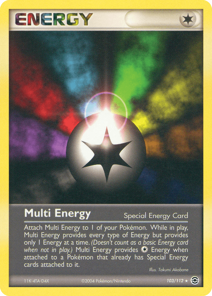 Carta Pokémon Multi Energy 103 de FireRed & LeafGreen