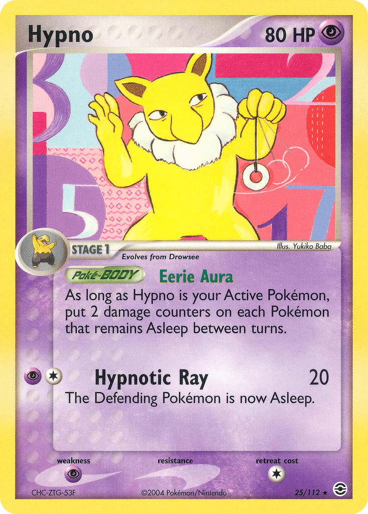 Carta Pokémon Hypno 25
