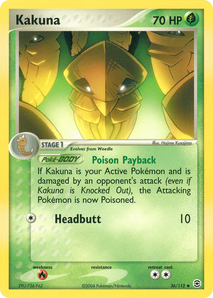Carta Pokémon Kakuna 36