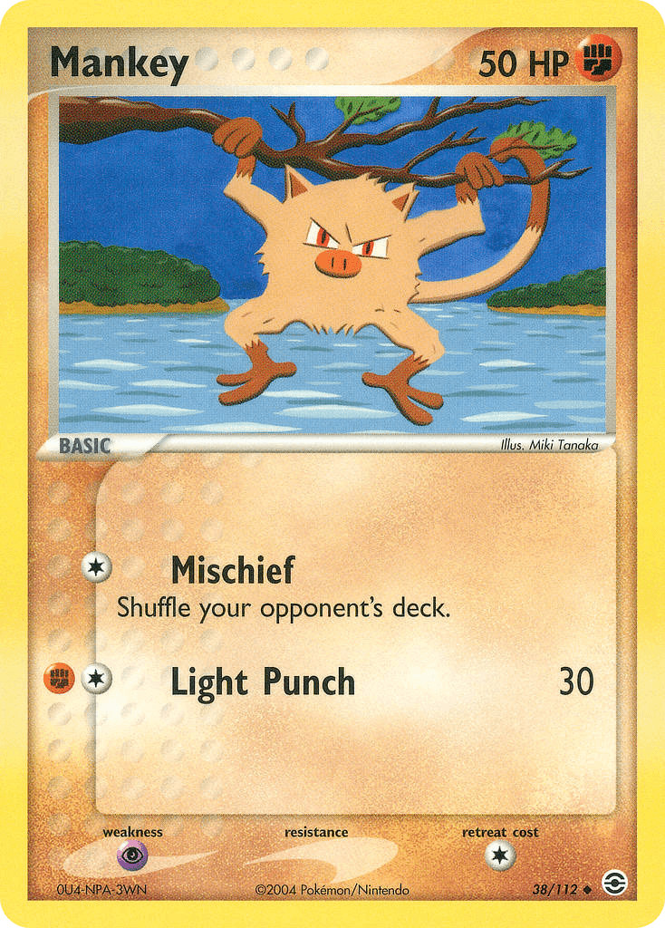 Carta Pokémon Mankey 38
