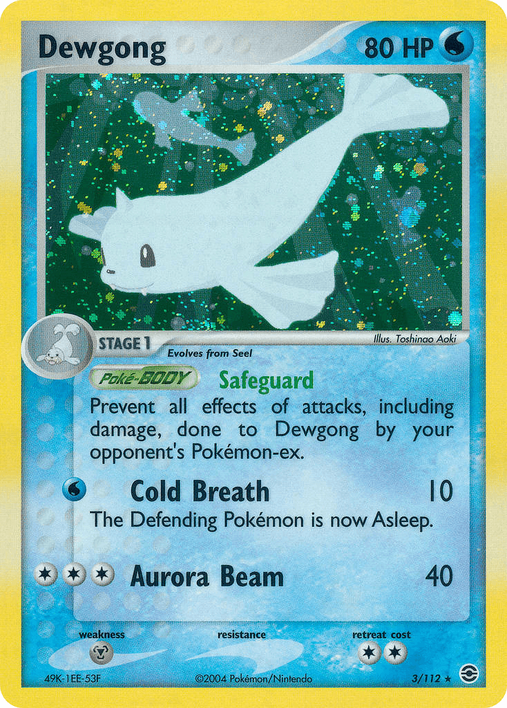 Carta Pokémon Dewgong 3