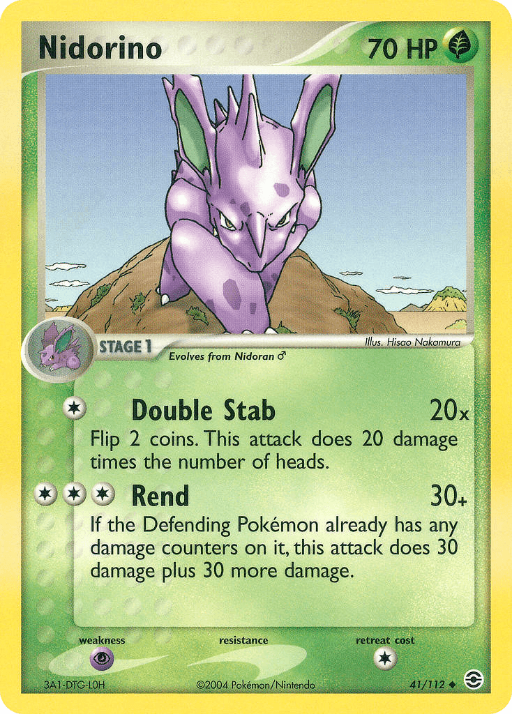 Carta Pokémon Nidorino 41