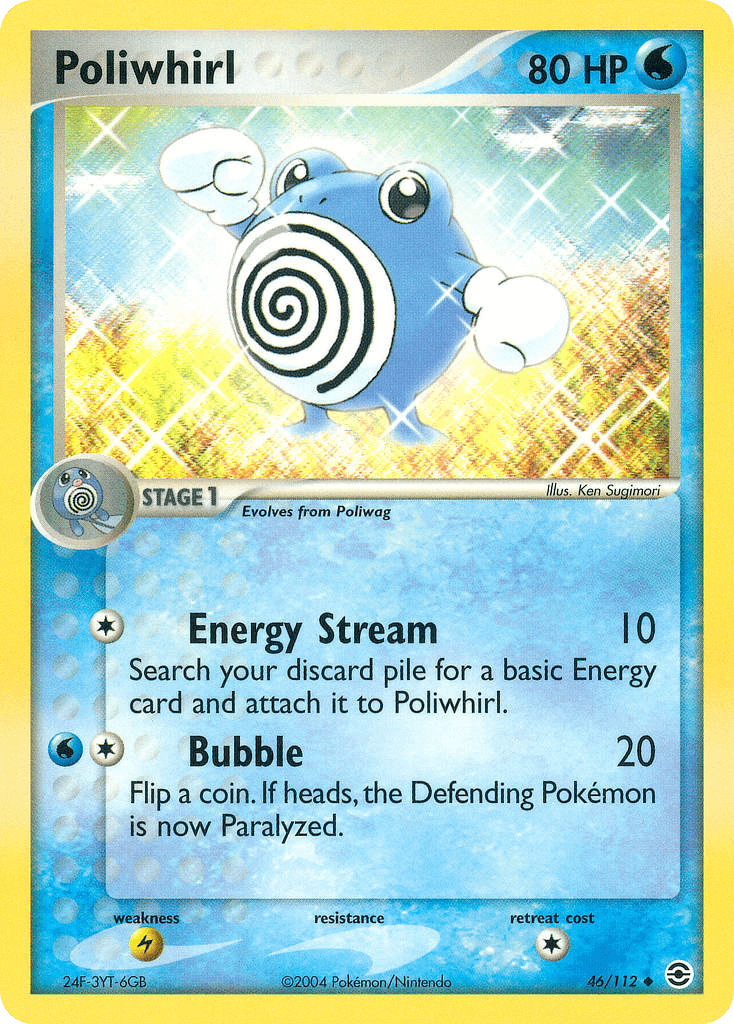 Carta Pokémon Poliwhirl 46
