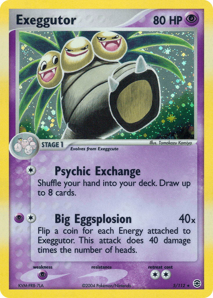 Carta Pokémon Exeggutor 5