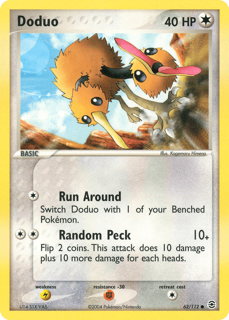 Carta Pokémon Doduo 62