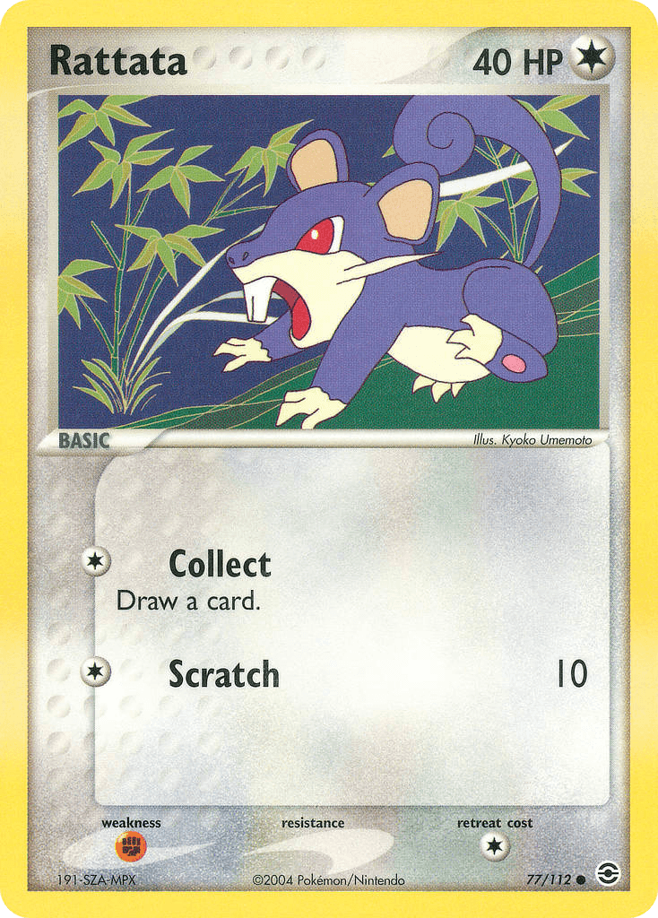 Carta Pokémon Rattata 77